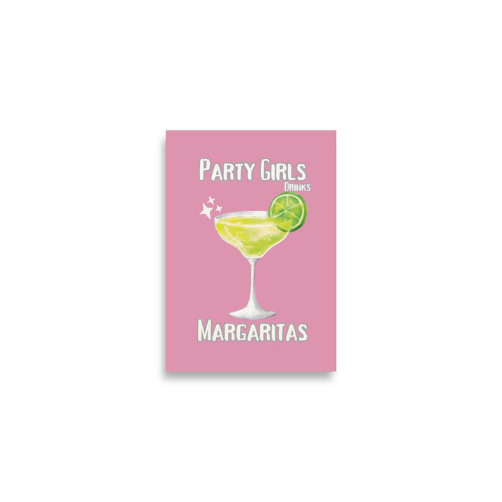 Party Girls Drink Margaritas Art Print