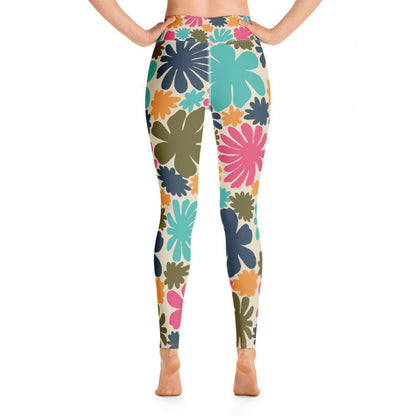 Womens Leggings Funky Paisley Sexy Colorful Flowers Fitness