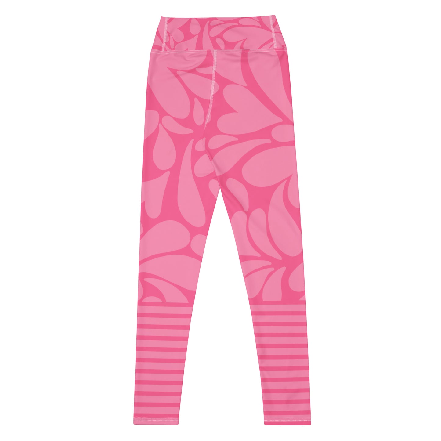Pinky Heart- Yoga Leggings- High Waist Yoga Pants