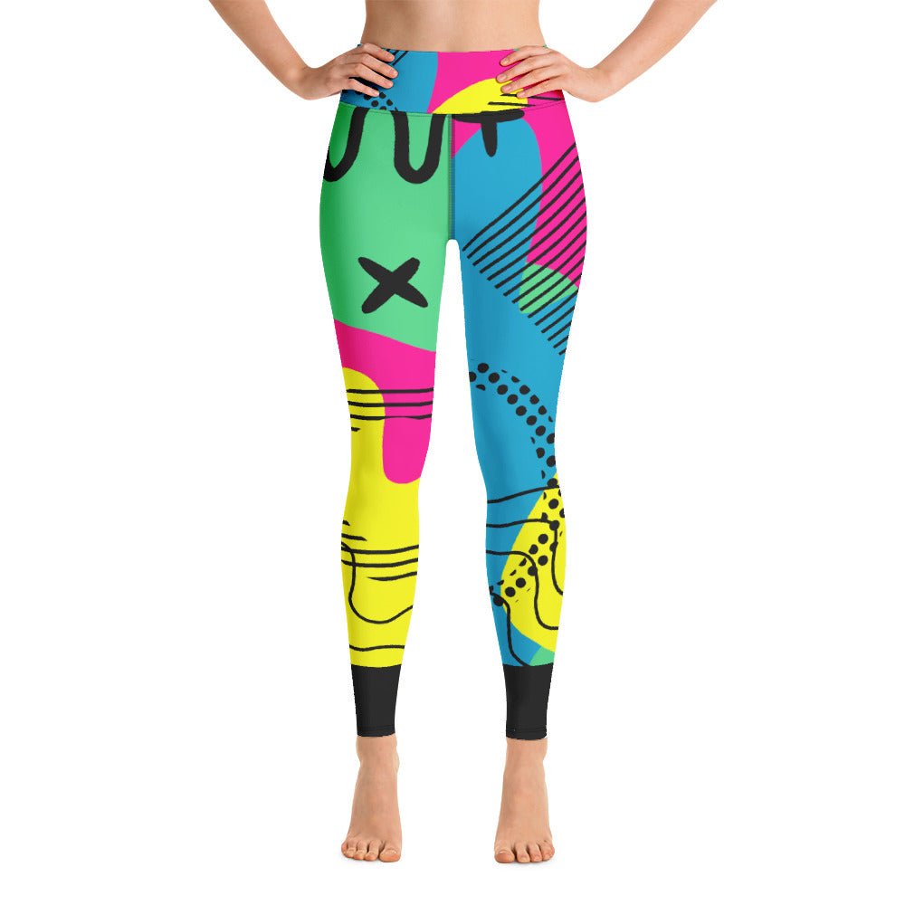 Pop of Colors- Smooth and Comfortable-Legging for Yoga