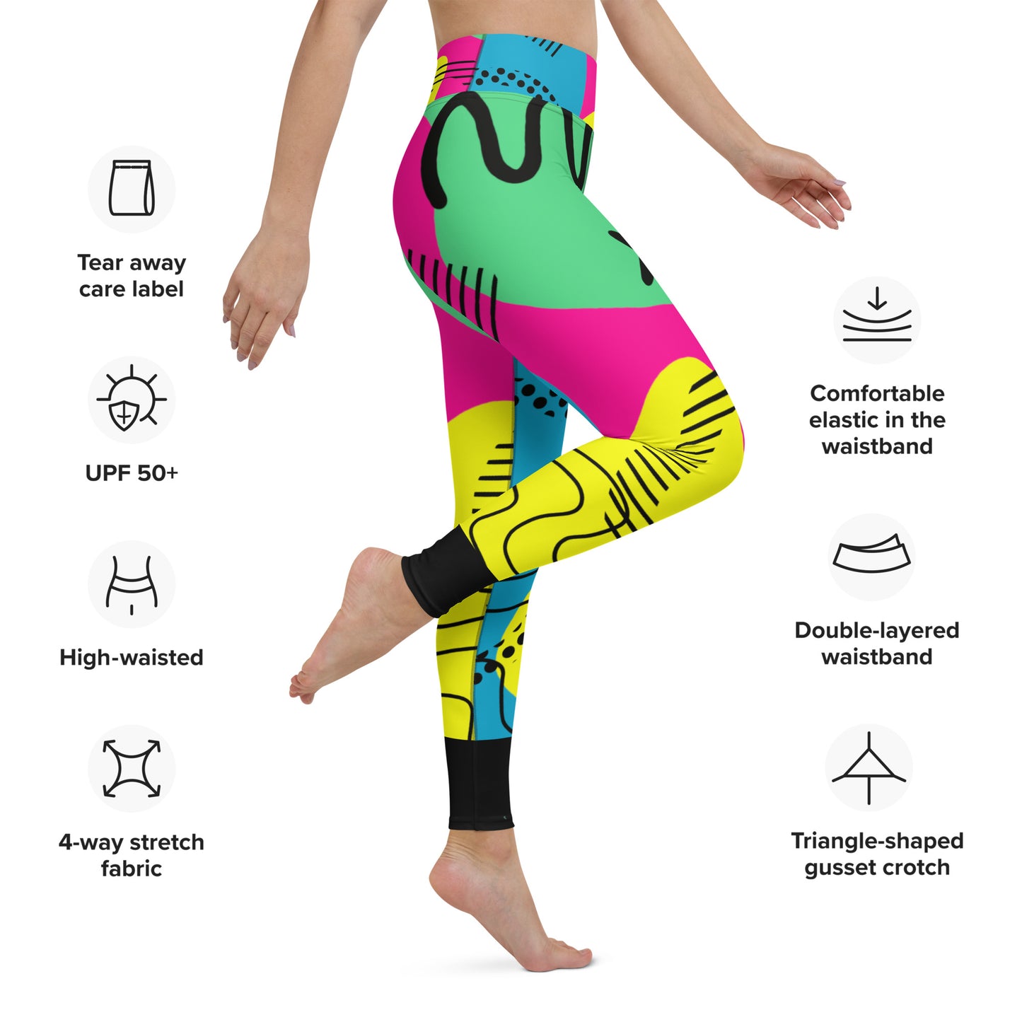 Pop of Colors - Suaves y Cómodos Leggings para Yoga
