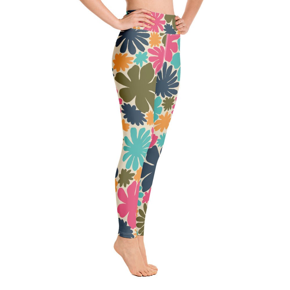 Colorful Flowers-Women Leggings Workout-Sexy Workout Clothes