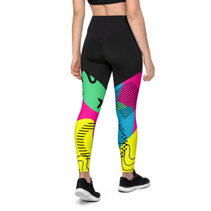 Color Of Pop-Compression Legging Women-Workout Pants