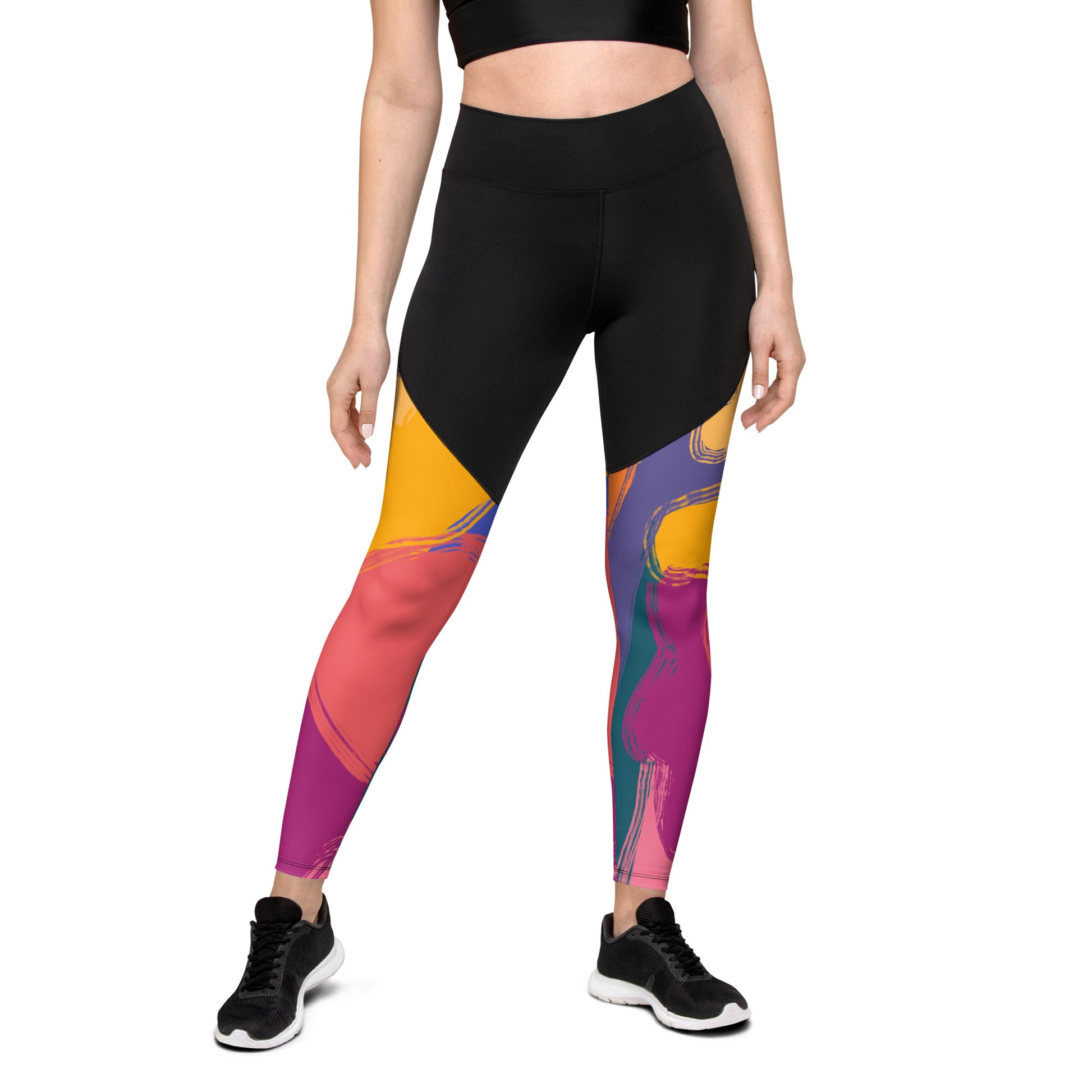 Colorful Yoga Pants-Retro Clothing-Vintage Style – simpleperfectart